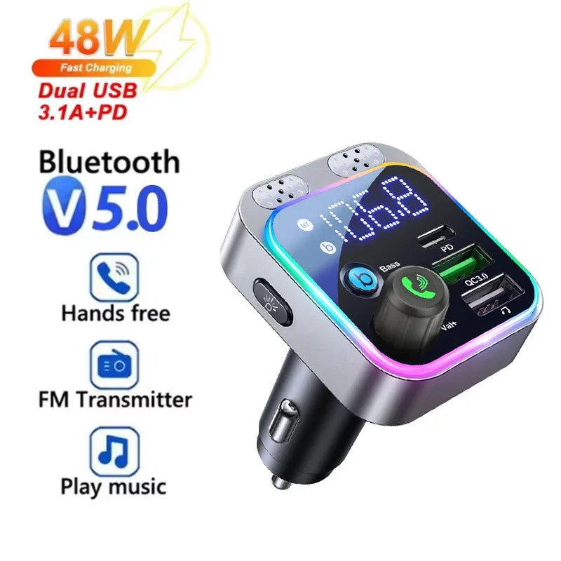 Transmisor Bluetooth FM para coche