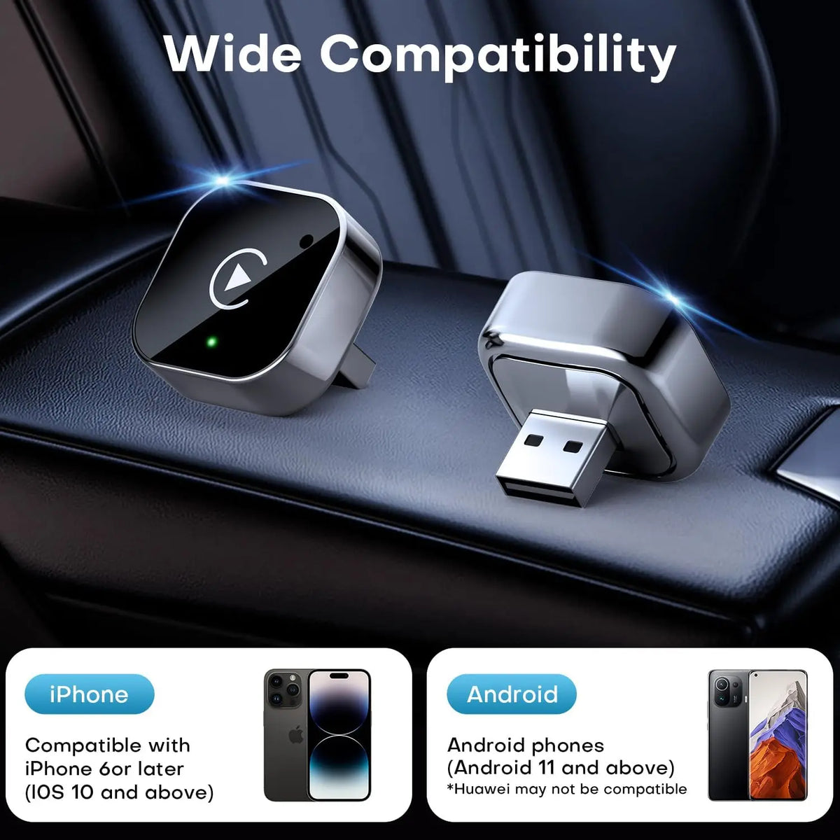 Pantalla con CarPlay inalámbrico activo